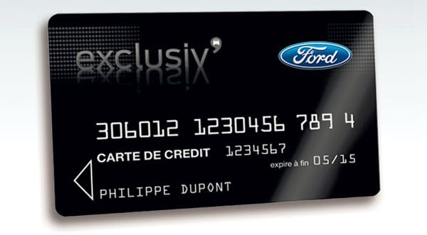 Carte Crédit Exclusiv' Ford