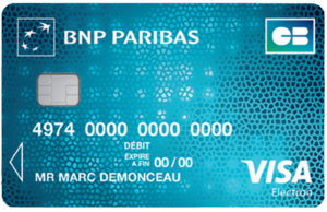 Carte de Crédit BNP Paribas Visa Electron