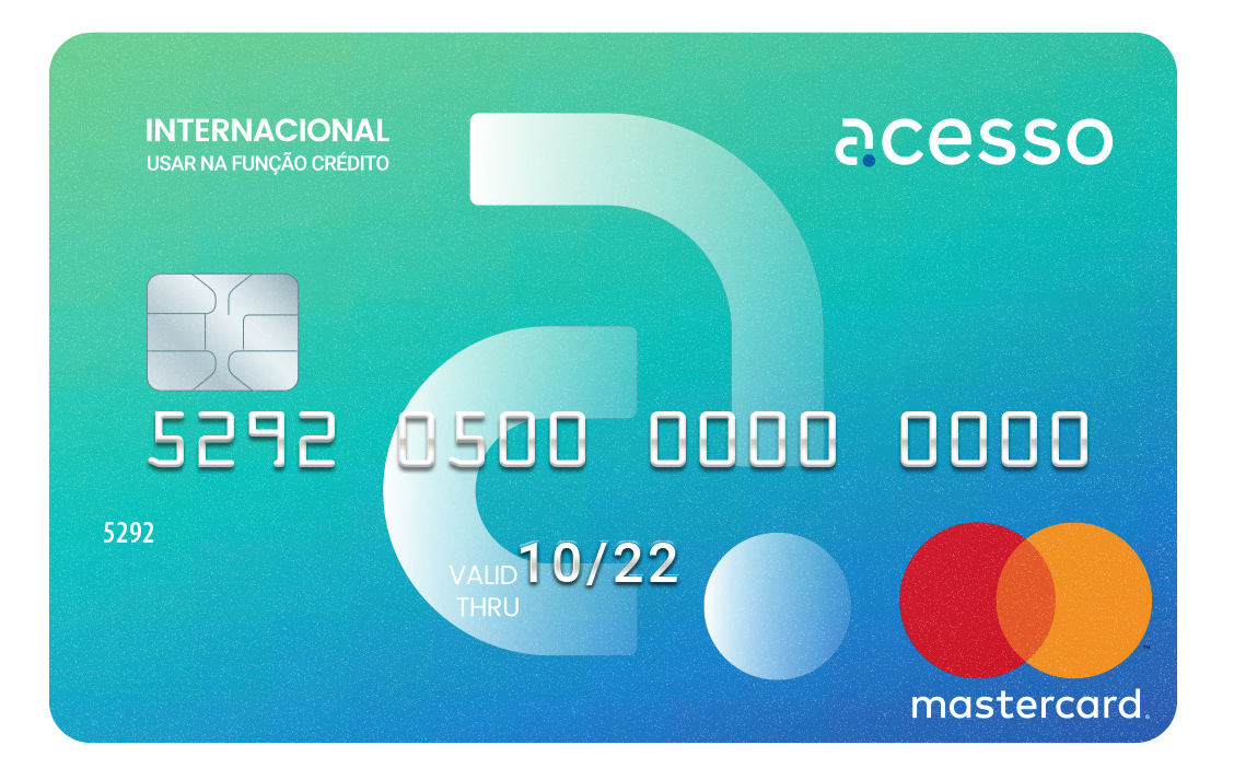 Cartão de Crédito Pré-pago Acessocard para negativado