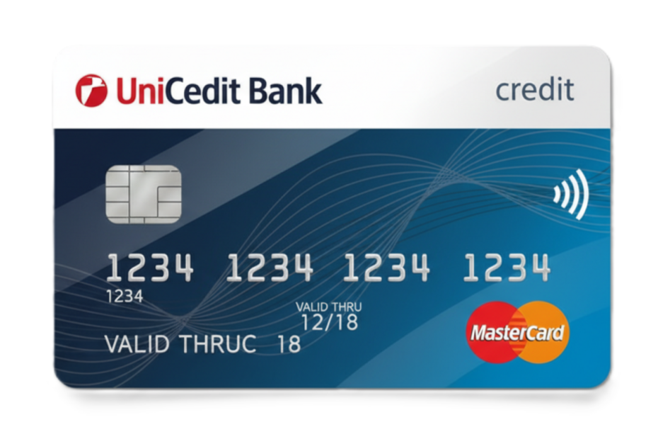 unicredit bank mastercard standard blue